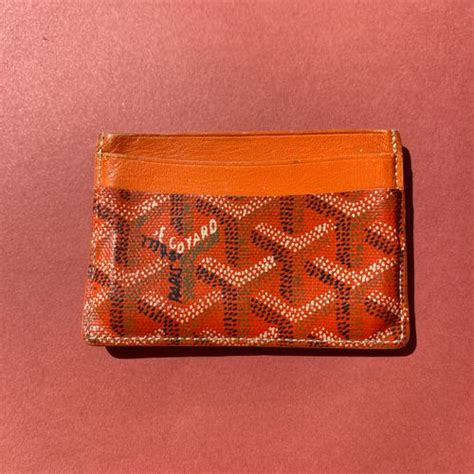 porte carte goyard orange|porte carte goyard petite.